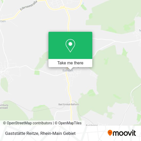 Карта Gaststätte Reitze