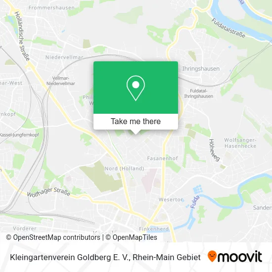 Карта Kleingartenverein Goldberg E. V.