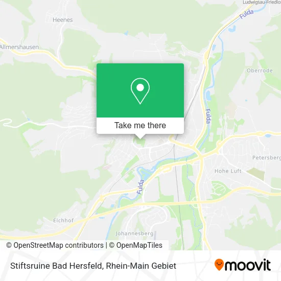 Карта Stiftsruine Bad Hersfeld