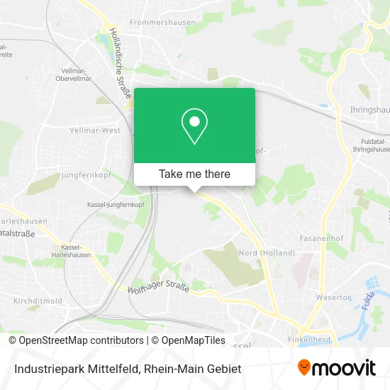 Карта Industriepark Mittelfeld