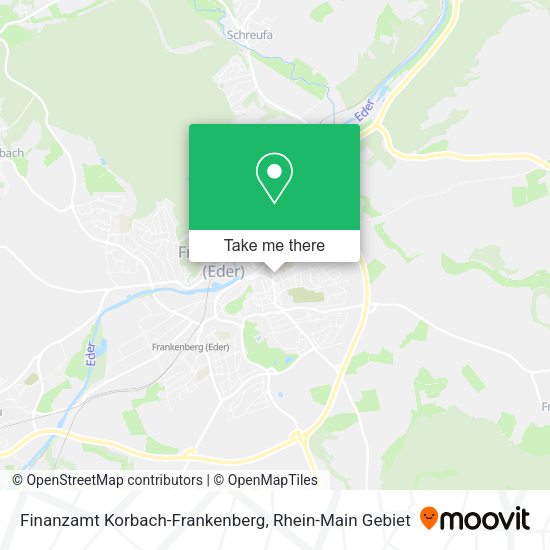Карта Finanzamt Korbach-Frankenberg