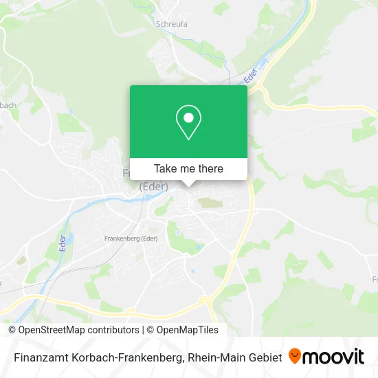 Карта Finanzamt Korbach-Frankenberg