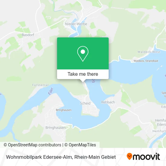 Карта Wohnmobilpark Edersee-Alm
