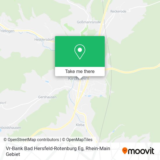 Карта Vr-Bank Bad Hersfeld-Rotenburg Eg