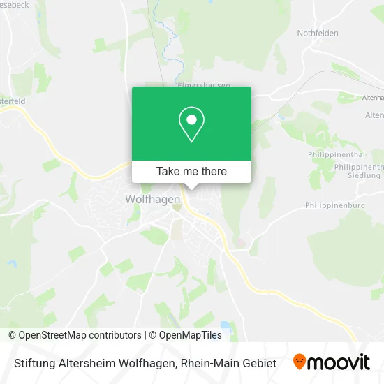 Карта Stiftung Altersheim Wolfhagen