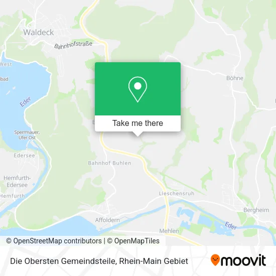 Карта Die Obersten Gemeindsteile
