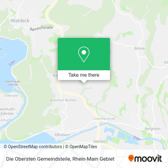 Карта Die Obersten Gemeindsteile