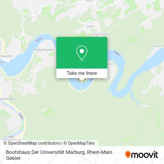 Карта Bootshaus Der Universität Marburg