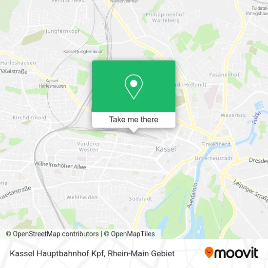 Карта Kassel Hauptbahnhof Kpf