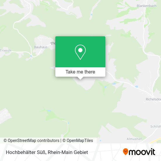 Карта Hochbehälter Süß