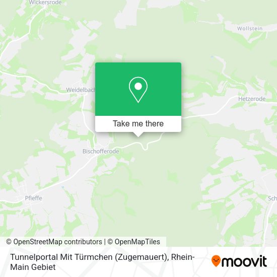 Карта Tunnelportal Mit Türmchen (Zugemauert)