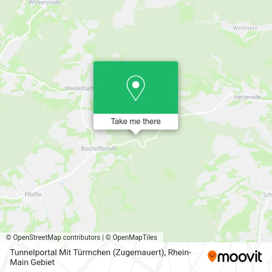 Карта Tunnelportal Mit Türmchen (Zugemauert)