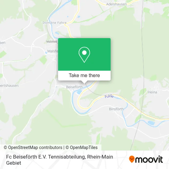 Карта Fc Beiseförth E.V. Tennisabteilung