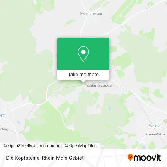 Карта Die Kopfsteine