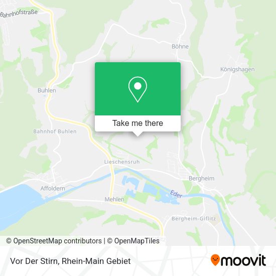 Карта Vor Der Stirn