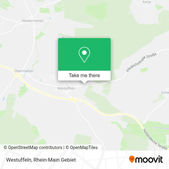 Westuffeln map