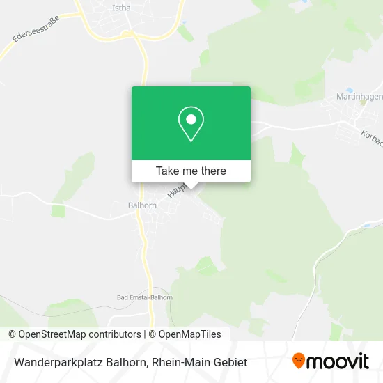 Карта Wanderparkplatz Balhorn