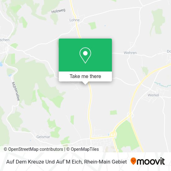 Карта Auf Dem Kreuze Und Auf`M Eich