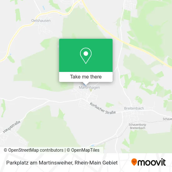 Карта Parkplatz am Martinsweiher