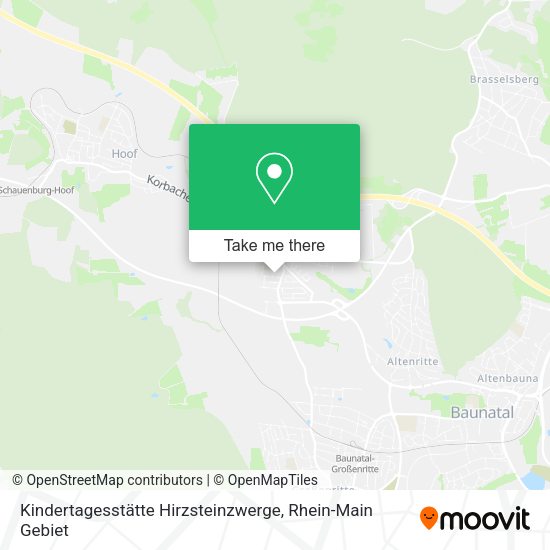 Карта Kindertagesstätte Hirzsteinzwerge