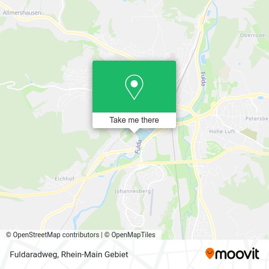 Карта Fuldaradweg