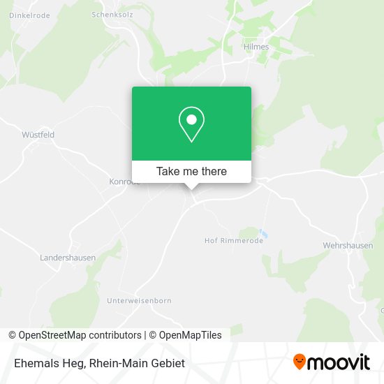 Карта Ehemals Heg