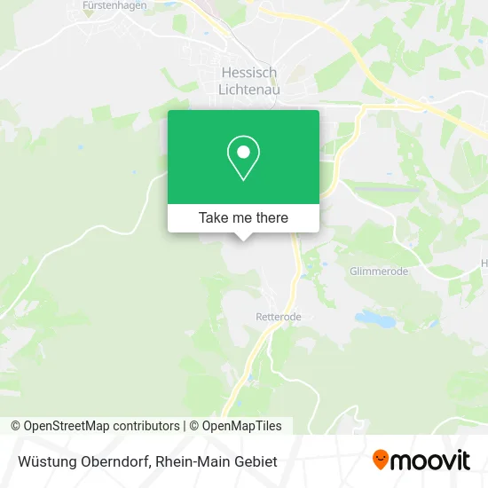 Карта Wüstung Oberndorf