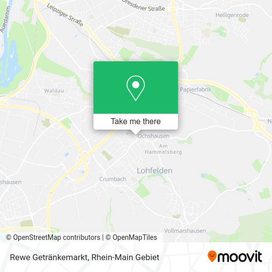 Карта Rewe Getränkemarkt