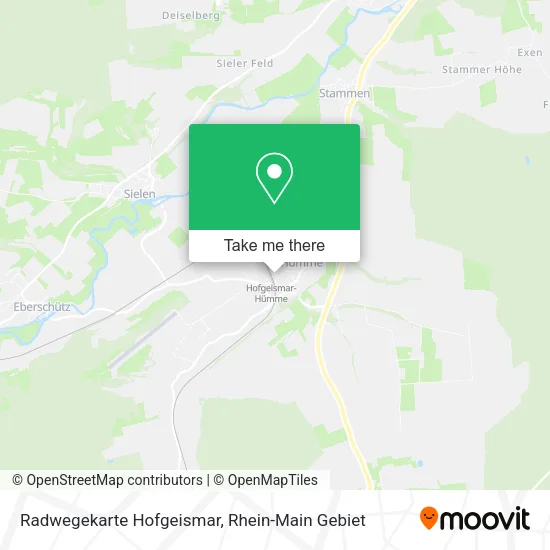 Карта Radwegekarte Hofgeismar