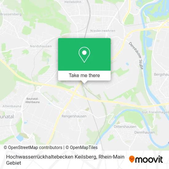 Карта Hochwasserrückhaltebecken Keilsberg