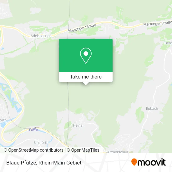 Карта Blaue Pfütze