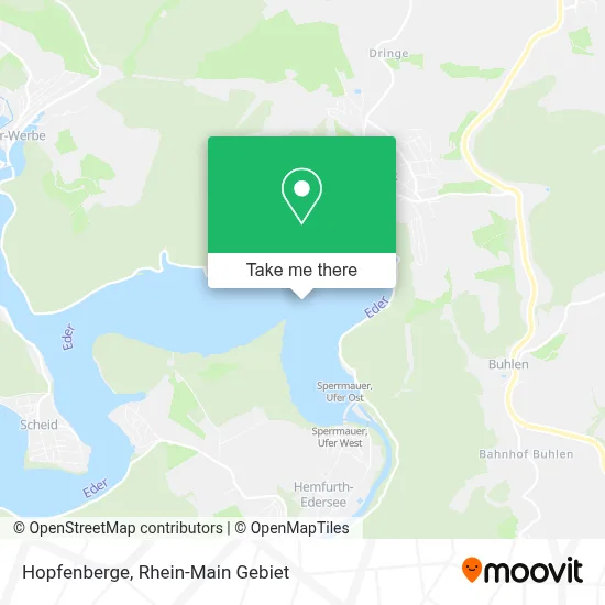 Hopfenberge map