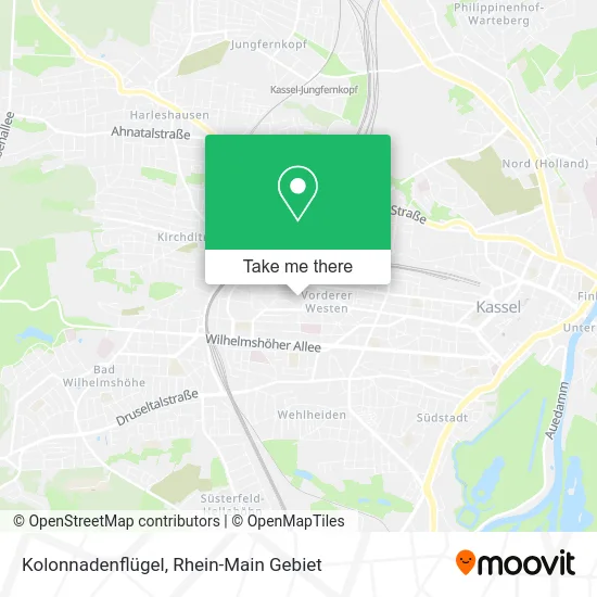 Карта Kolonnadenflügel