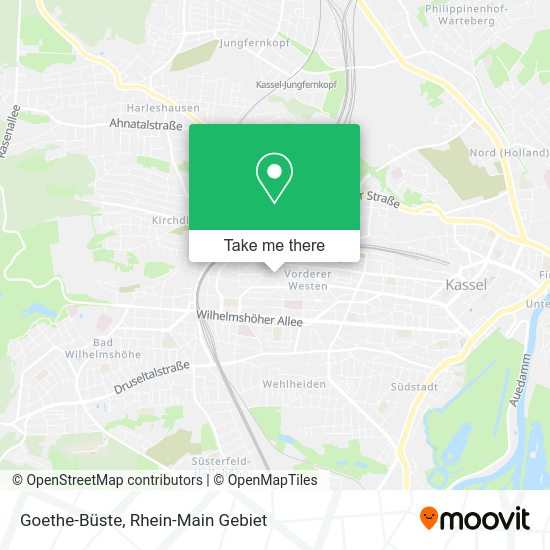 Карта Goethe-Büste