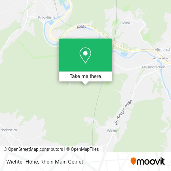 Карта Wichter Höhe