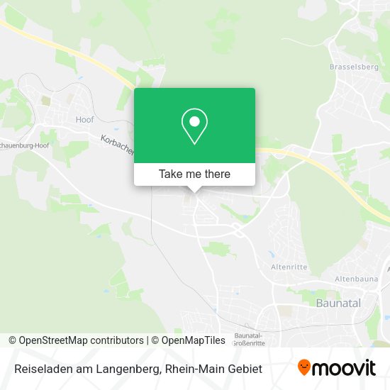 Карта Reiseladen am Langenberg