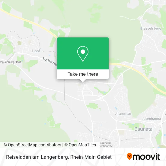 Карта Reiseladen am Langenberg