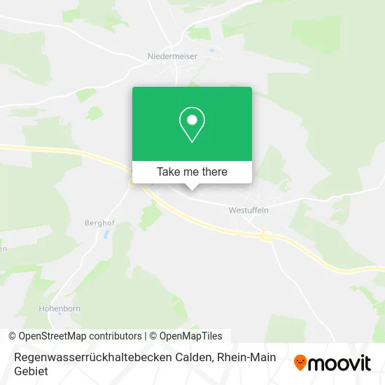 Карта Regenwasserrückhaltebecken Calden