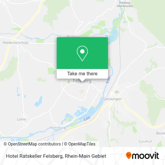 Карта Hotel Ratskeller Felsberg