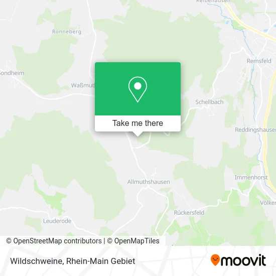 Карта Wildschweine
