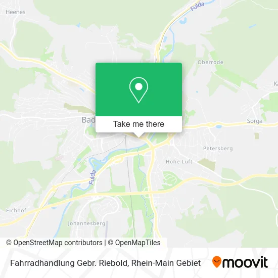 Карта Fahrradhandlung Gebr. Riebold