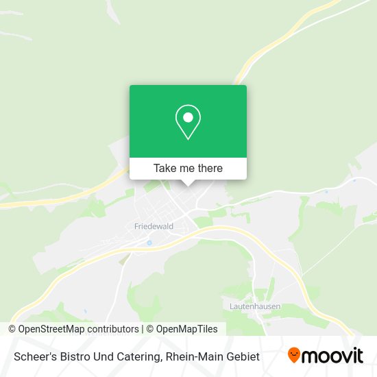 Карта Scheer's Bistro Und Catering