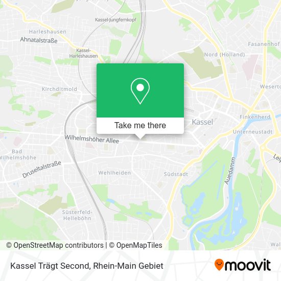 Карта Kassel Trägt Second