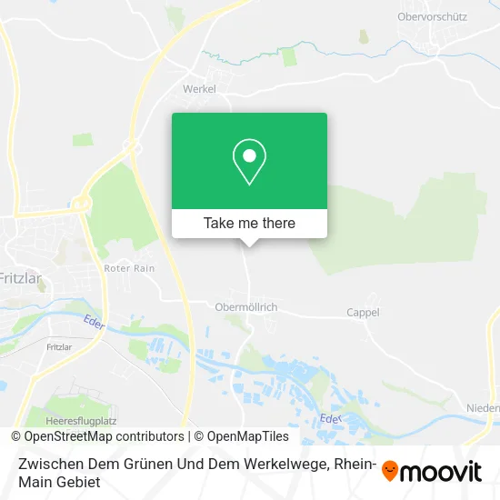 Карта Zwischen Dem Grünen Und Dem Werkelwege