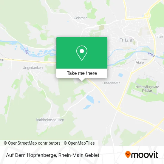 Карта Auf Dem Hopfenberge