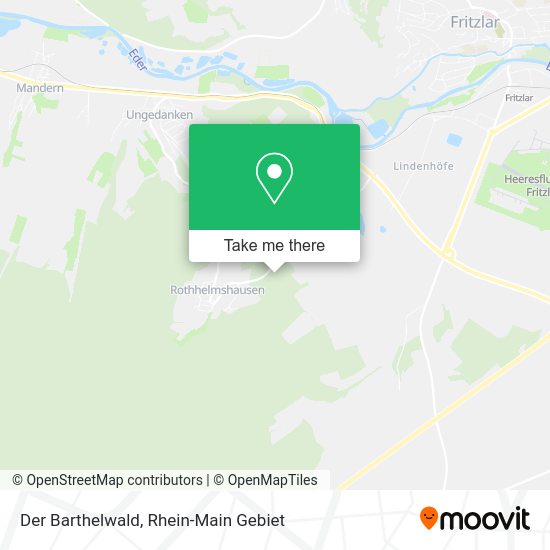 Карта Der Barthelwald