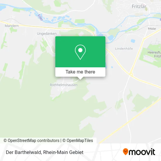 Карта Der Barthelwald