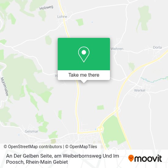Карта An Der Gelben Seite, am Weiberbornsweg Und Im Poosch