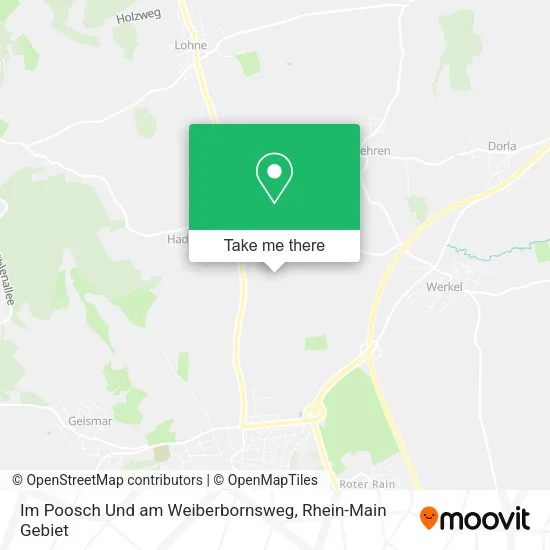 Карта Im Poosch Und am Weiberbornsweg