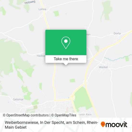 Карта Weiberbornswiese, In Der Specht, am Schein